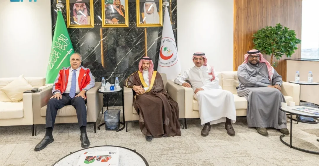 Saudi Red Crescent Authority President Receives Syrian Counterpart
