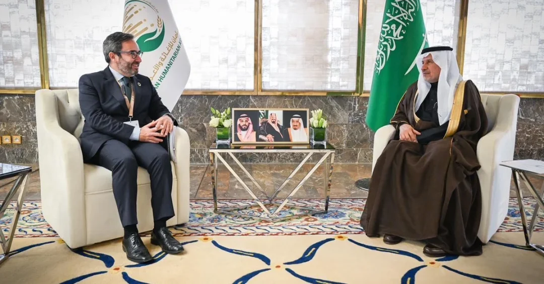 KSrelief Supervisor General Meets UNOPS Executive Director in Riyadh