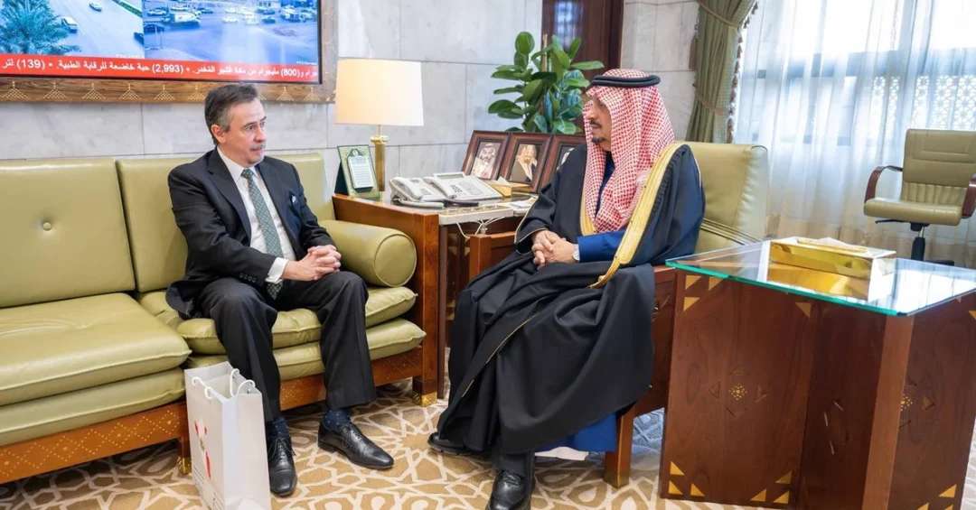 Riyadh Governor Welcomes Uruguay’s New Ambassador to Saudi Arabia