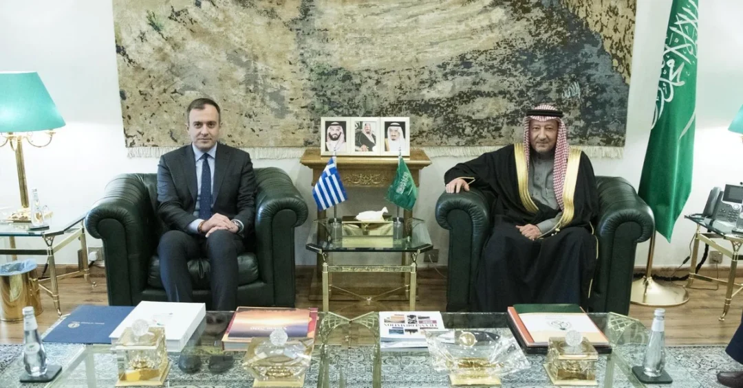 Saudi Vice Foreign Minister Meets Greek Counterpart in Riyadh