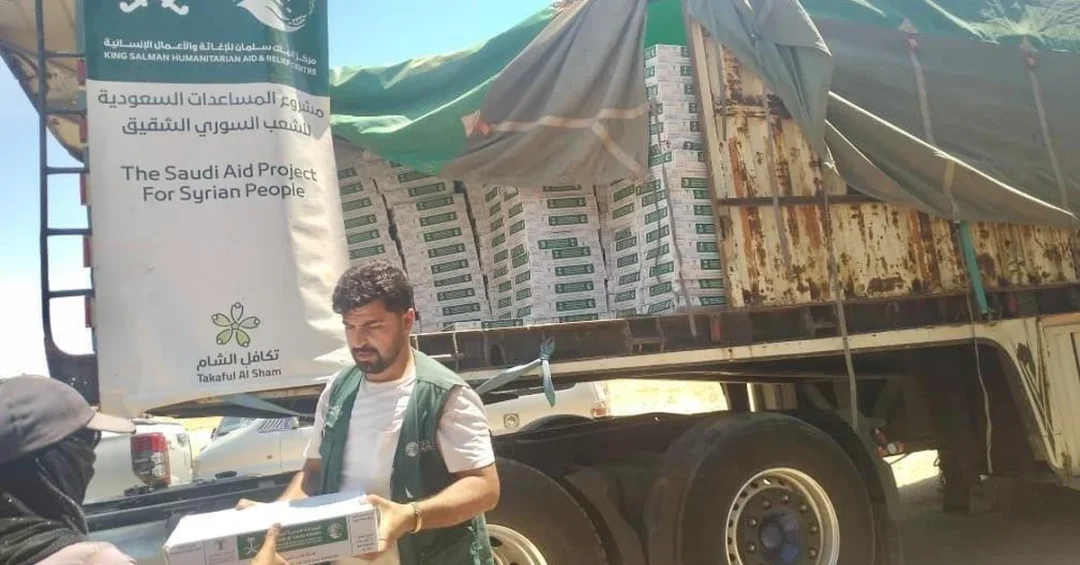 KSrelief Distributes 3,500 Cartons of Dates in Hasakah, Syria