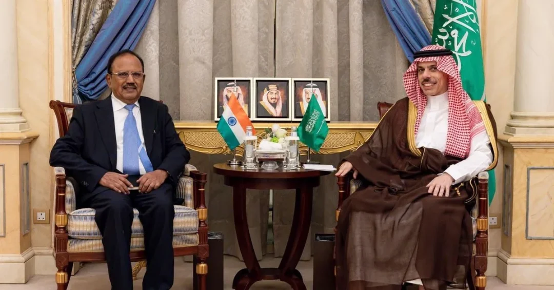 Saudi Foreign Minister Meets India’s NSA to Strengthen Ties