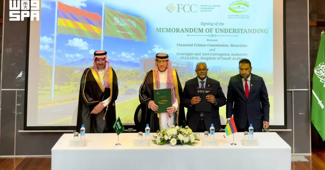 Saudi Arabia, Mauritius Sign Anti-Corruption MoU to Combat Cross-Border Crimes