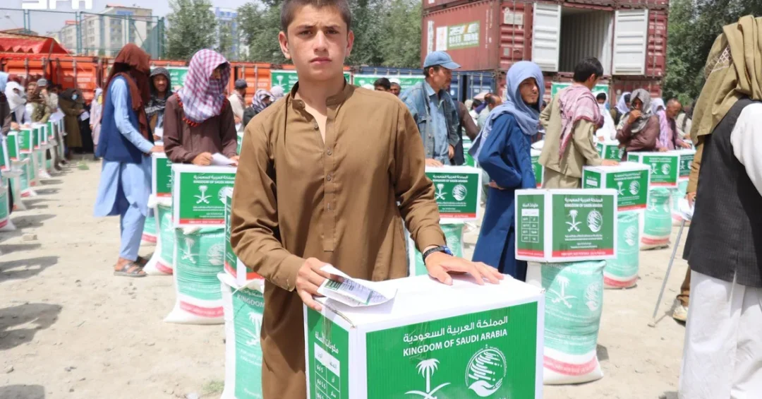 KSrelief Distributes 384 Food Baskets in Afghanistan’s Kabul