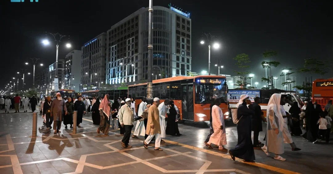 Madinah Launches Free Shuttle Buses to Prophet’s Mosque for Eid Al-Adha