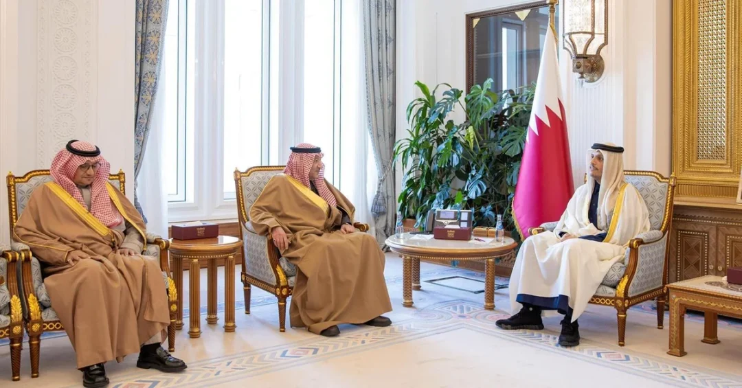 Qatar’s Prime Minister Receives Saudi Vice Foreign Minister in Doha