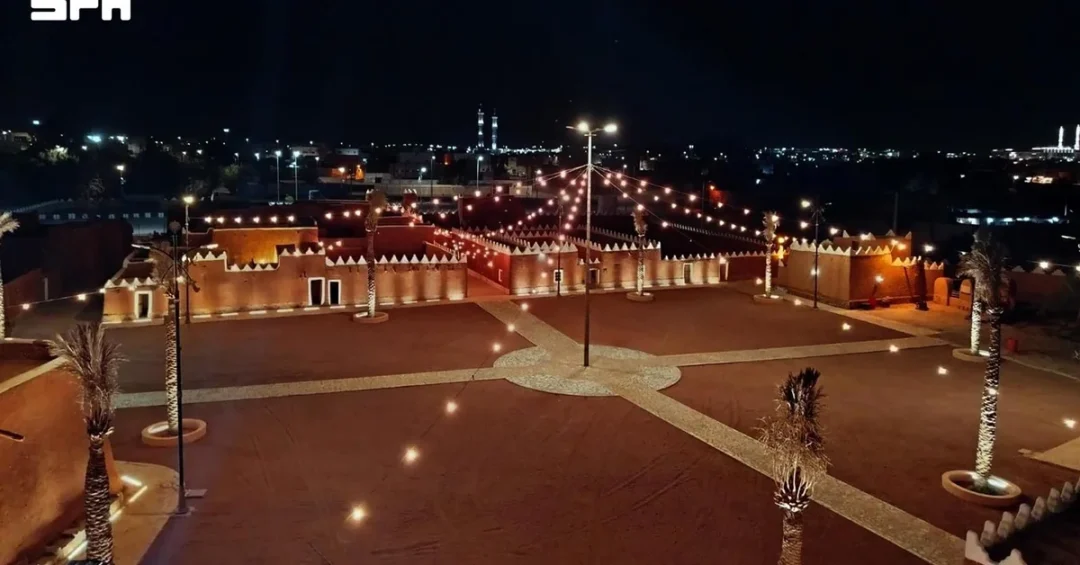 Oyoun Al-Jiwa Heritage Village Lighting Enhances Historic Charm