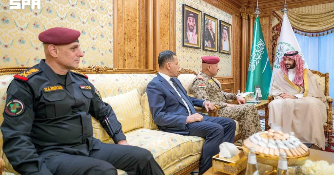 Saudi Defense Minister Meets Iraqi Chief of Staff in Riyadh