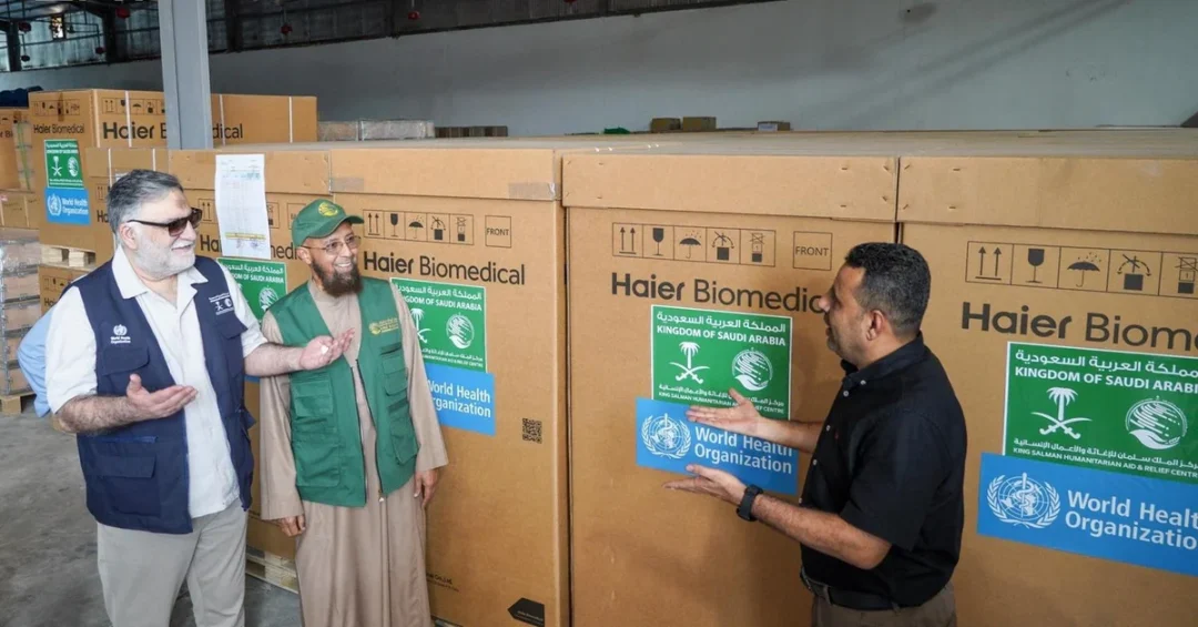 KSrelief Donates Solar Vaccine Fridges to Yemen’s Health Ministry