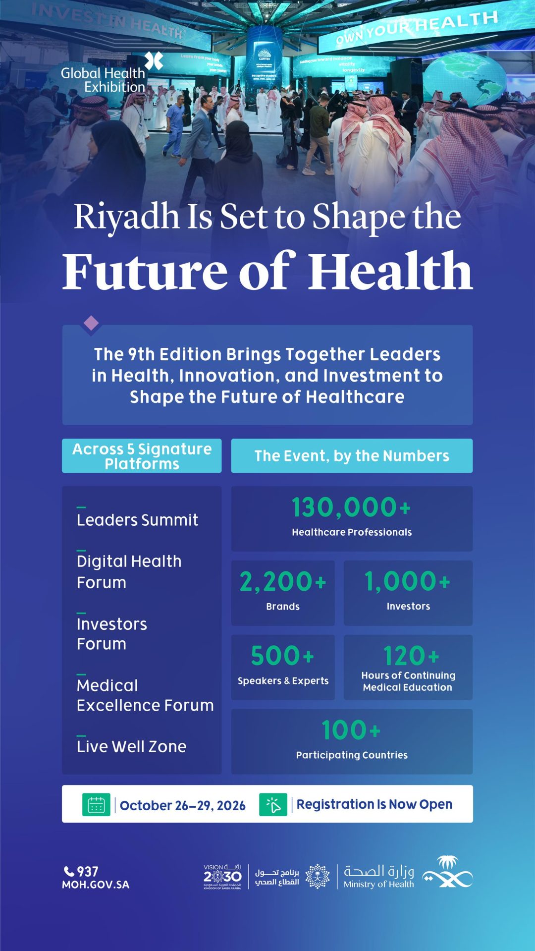 Riyadh richtet neunte Global Health Exhibition im Oktober aus