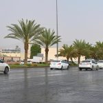 Leichter bis mäßiger Regen fällt über Madinah
