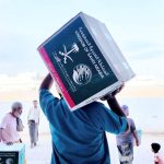 KSrelief verteilt 550 Lebensmittelkörbe im jemenitischen Hadhramaut