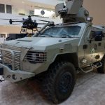 Grenzschutz zeigt Al-Dahna-Fahrzeug auf Saudi-Falken-Messe